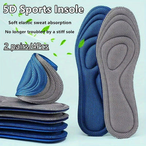 [5D Memory Foam Insole] 5D Memory Foam Insole | Knitted Fabric, Non Fragrant Solid Comfort Pad | Sports Insole, Suitable for Daily Wearing and Active Lifestyle
