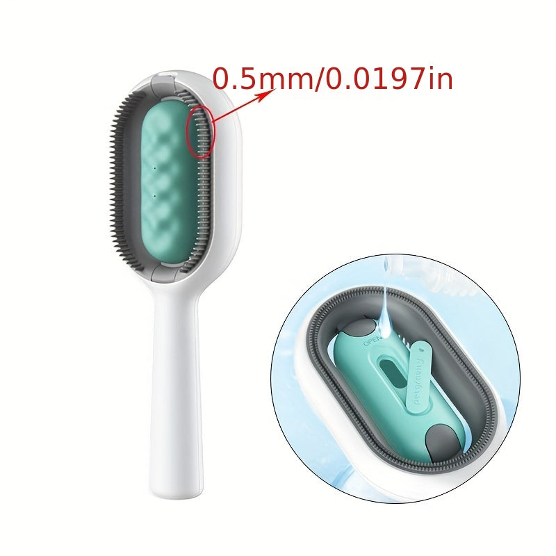 Pet Brush With Water Double Sided Hair Removal Brushes For Cat Dog Pet Grooming Comb Kitten Brush