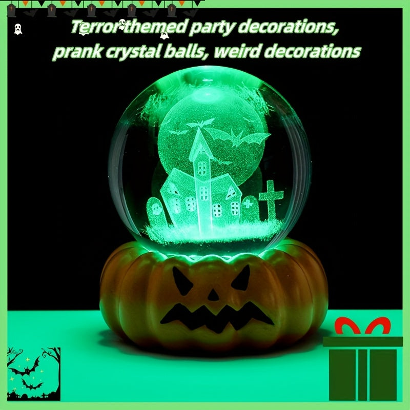 3D Galaxy Crystal Glass Ball, Natural Light Crystal Ball, Various Styles Of Crystal Ball Art Deco Creative Night Lights, It Is A Must-have Gift For Party, Independence Day, Christmas, Wedding, Birthday, New Year, Halloween