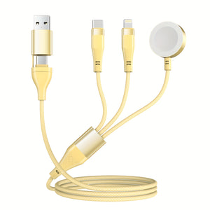 71inch Upgraded 3 In 2 USB C Cable For Apple Watch Charger Fast Charging Multi Charging Cable For IWatch&iPhone Charger Compatible With IWatch Ultra/SE/9/8/7/6/5/4/3/2/1& IPhone15/14/13/12/11/Galaxy S23