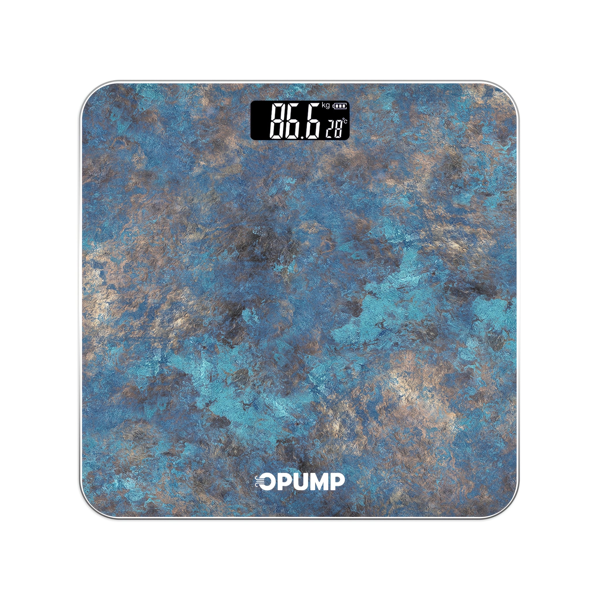 OPUMP High Precision Digital Bathroom Scale, Electronic Weight Scale, Accurate, Safe, Easy to Read, High Capacity, with Backlit HD LCD Display, 400 Lbs Capacity, Switchable Between Kg/lb/st, Includes 3 AAA Batteries