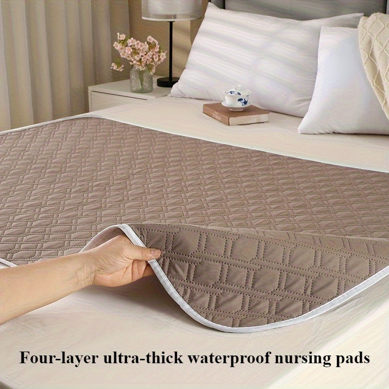 Four-layer waterproof extra-thick nursing pad, bed care pad, reusable, perfect for holiday gifts, RVs and home use