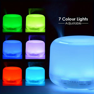 1pc 16.91oz Air Humidifier With Colorful Night Lights USB Humidifier Mini Cool Mist Humidifier For Office Bedroom Room Air Humidification Te