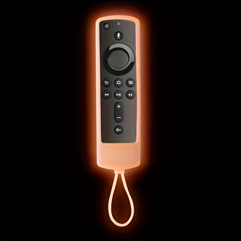 Glow-in-the-Dark Silicone Remote Control Case for FireStick | Multi-Color Neon Colors | Battery-Free with Lanyard | Durable & Flexible | Enhances Visibility in Low-Light Conditions | Compatible with 4K, 4K Max, Lite, Cube | Ideal for Home Theater & Entert