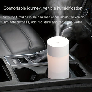 1pc 400ml USB Mini Air Humidifier with Aroma Essential Oil Diffuser - Perfect for Home and Car Use