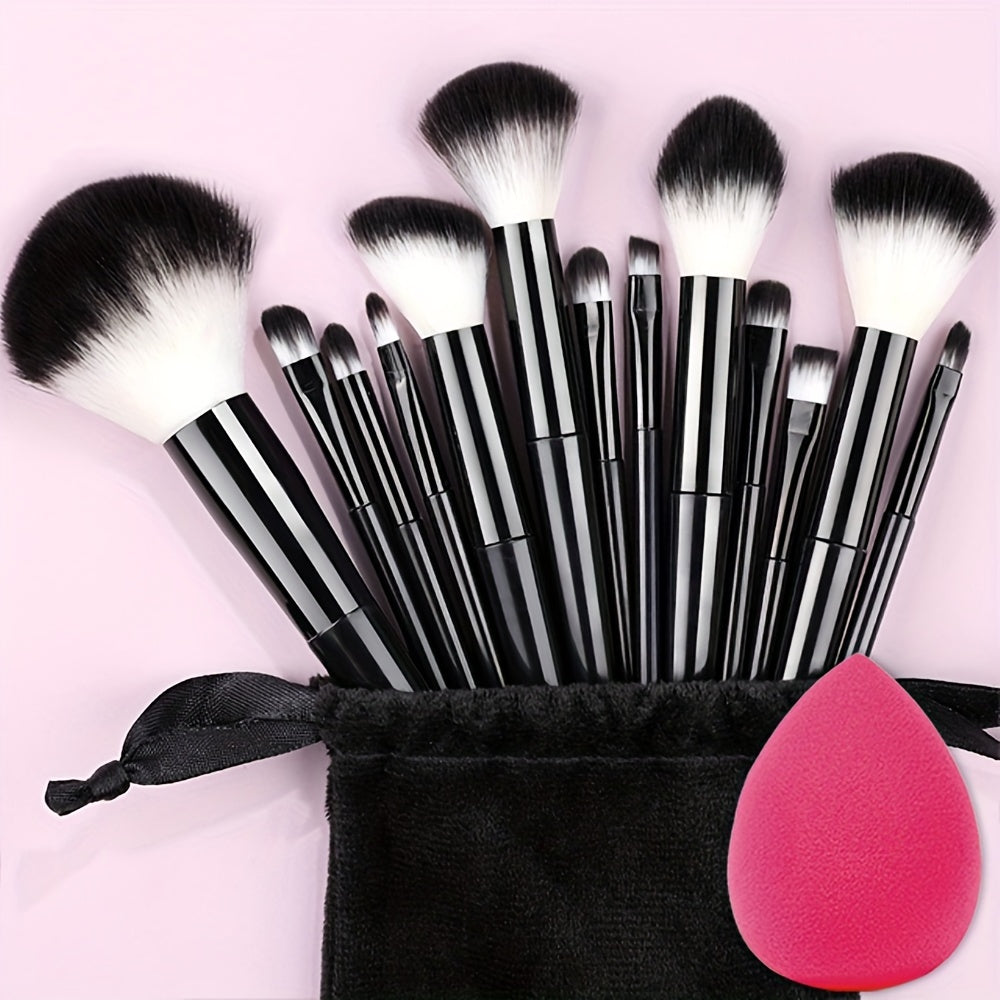 Makeup Brush Set Soft Fluffy Professiona Cosmetic Foundation Powder Eyeshadow Kabuki Blending Make Up Brush Beauty Tool Makeup Sponge Storag