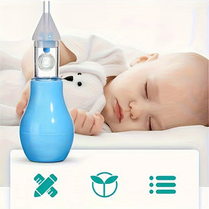 [Gentle Nasal Aspirator] 1pc Gentle Baby Nasal Aspirator | Soft Silicone Nasal Cleaner for Newborns, Easyuse Medical Device, Soft-Touch Material - Baby Essentials for Infants & Toddlers, Infant Health Support