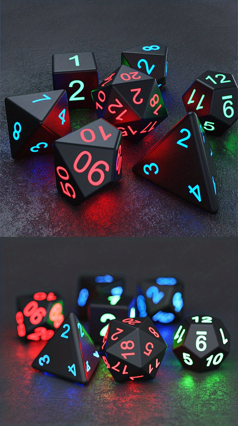 7pcs Per Set Board Game Dice Pixels The Rechargeable Electronic LED Dice