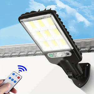 Solar LED Garden Light 2200W: Motion-Sensing, Waterproof, with Remote Control and Easy Installation