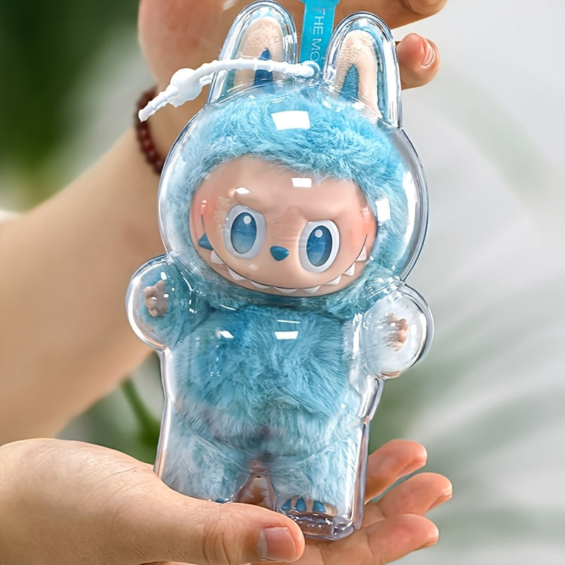 Suitable for all seasons, the LA-BU-BU 3rd generation transparent protective case comes with a clear display box and storage container, making it a creative gift for friends