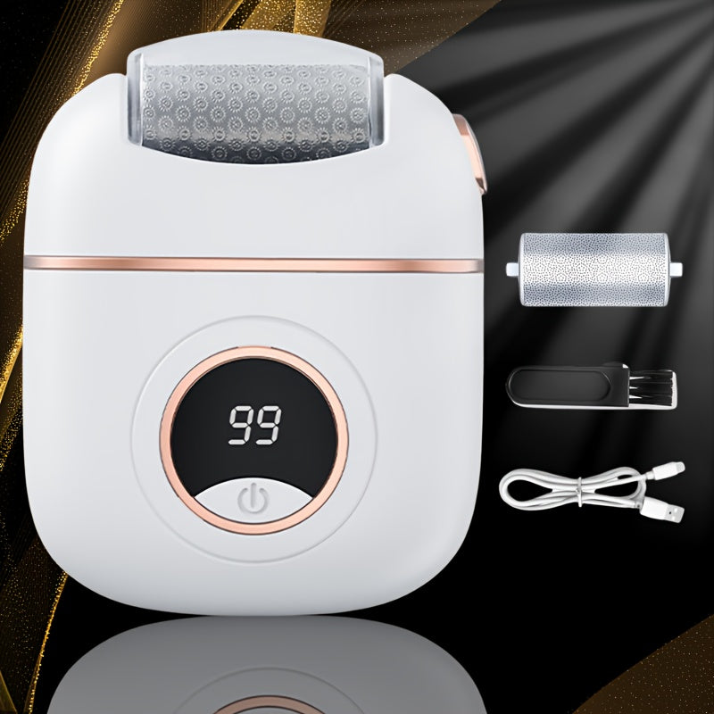 [Electric Peel Remover] Rechargeable Electric Foot Callus Remover Kit - Portable Professional Foot Care, Perfect Peel, Remove Hard Cracked Dry Skin