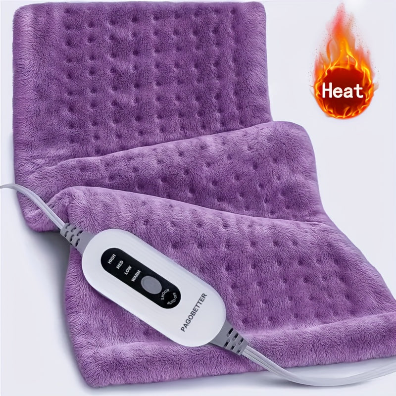 Electric Heating Pad for Back, Neck, Shoulders, Knees, Legs - Soft Flannel 24×12", 4 Heat Settings, 2 Auto-Off, Quick Heating to 150°F, Wet/Dry Options, Washable, Heater - Perfect Mother's Day & Birthday Present for Mom, Dad, Women, Men, Electric Blanket