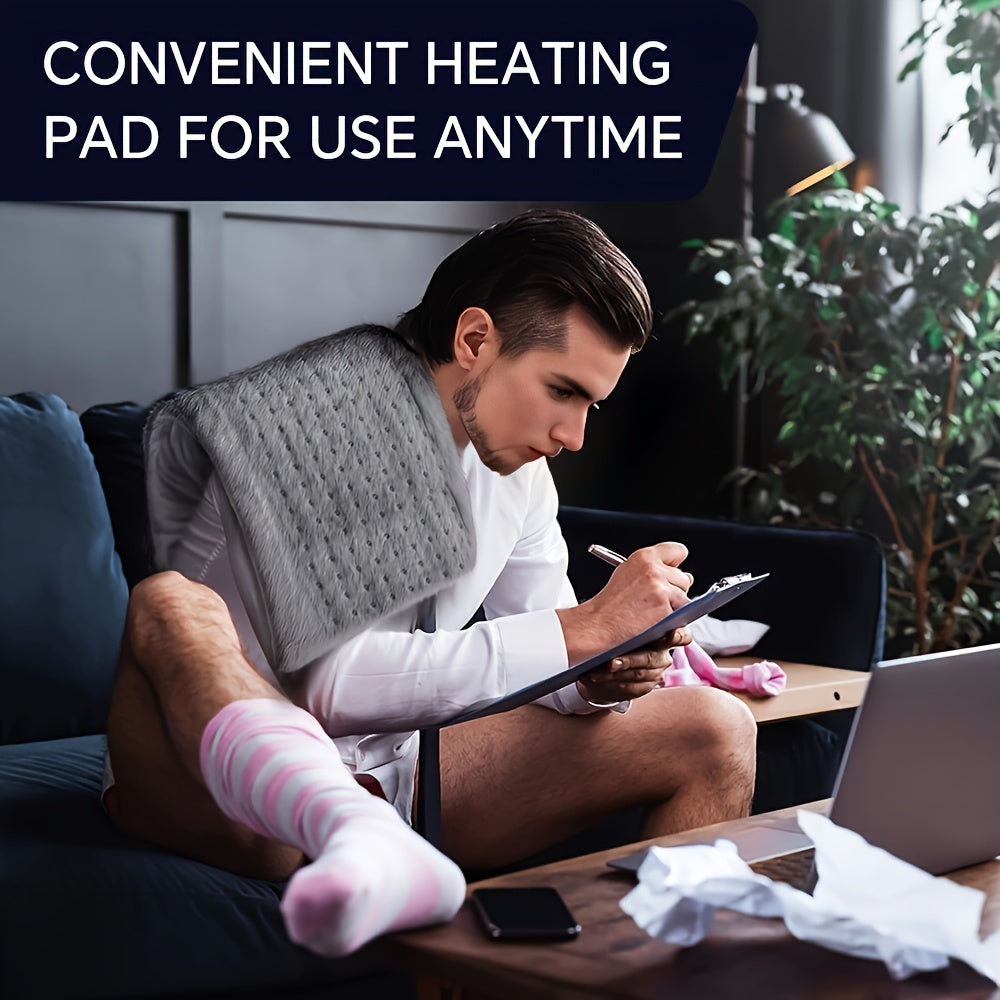 Electric Heating Pad for Back, Neck, Shoulders, Knees, Legs - Soft Flannel 24×12", 4 Heat Settings, 2 Auto-Off, Quick Heating to 150°F, Wet/Dry Options, Washable, Heater - Perfect Mother's Day & Birthday Present for Mom, Dad, Women, Men, Electric Blanket