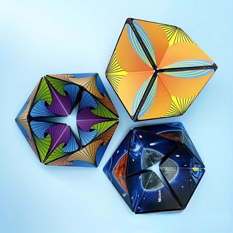 Infinite Flipping And Changing Magic Cube Puzzle Decompressing Three-dimensional Kaleidoscope Rollover Children's Toys