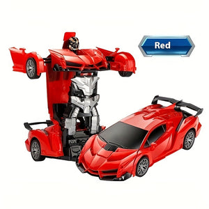 [Transforming Remote Control Car] 1:18 Scale Transforming Remote Control Car Robot - 360°Rotating Drifting, One-Button Deformation - Christmas Gift, Birthday Gift, Halloween Gift