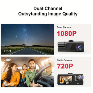 ZKCAMSPY HD 1080P Dash Cam with 170° Wide Angle, Night Vision, G-Sensor, Loop Recording, And Motion Detection for Cars