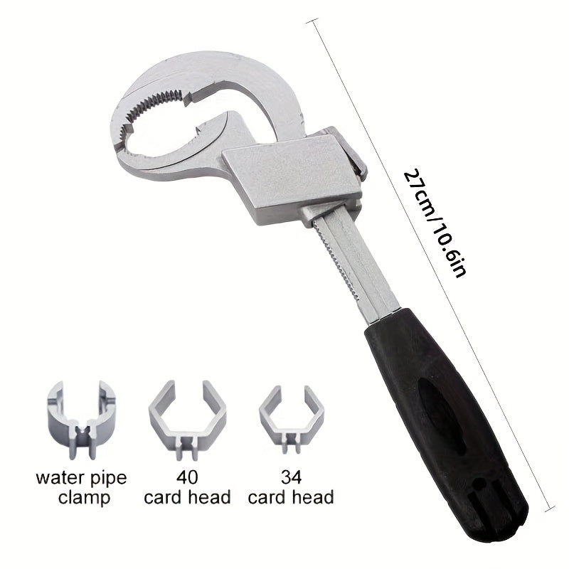 Universal Adjustable Wrench: The Perfect Plumbing Tool For Faucet & Sink Repairs!