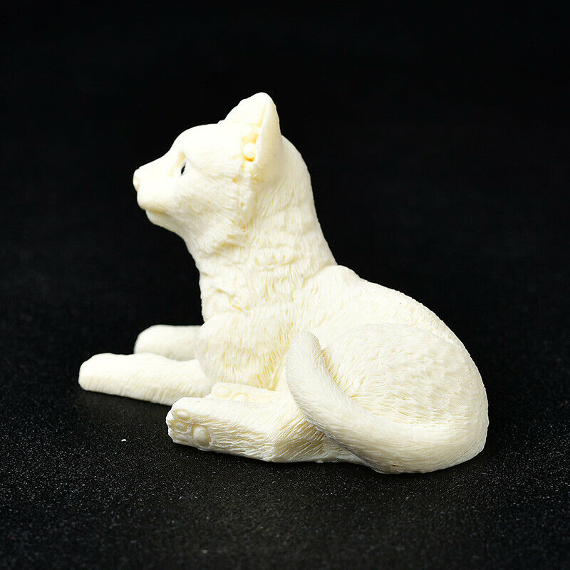 Tugua Nut Ivory Reiki Cat Carving Room Decor Kids Girls Healing Gifts Meditation