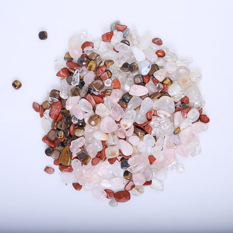 200g Natural Mixed Colorful Tumbled Stones with different color