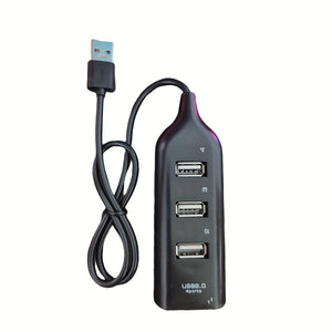 Multi-functional USB Hub 5Mbps High Speed Multi USB 2.0 Port Splitter Durable And Practical Classic 4-In-1 Power Expander Adapter