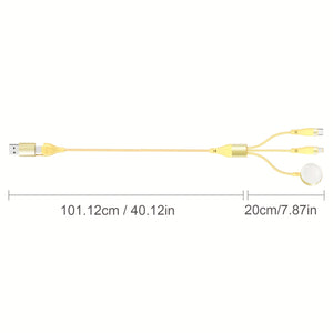 71inch Upgraded 3 In 2 USB C Cable For Apple Watch Charger Fast Charging Multi Charging Cable For IWatch&iPhone Charger Compatible With IWatch Ultra/SE/9/8/7/6/5/4/3/2/1& IPhone15/14/13/12/11/Galaxy S23