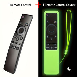 Pack of 2 (1 remote control, 1 remote control cover) Universal remote control for all Samsung TVs LED QLED UHD SUHDHDR LCD frame curved surface solar high-definition TV 4K 8K 3D smart TV