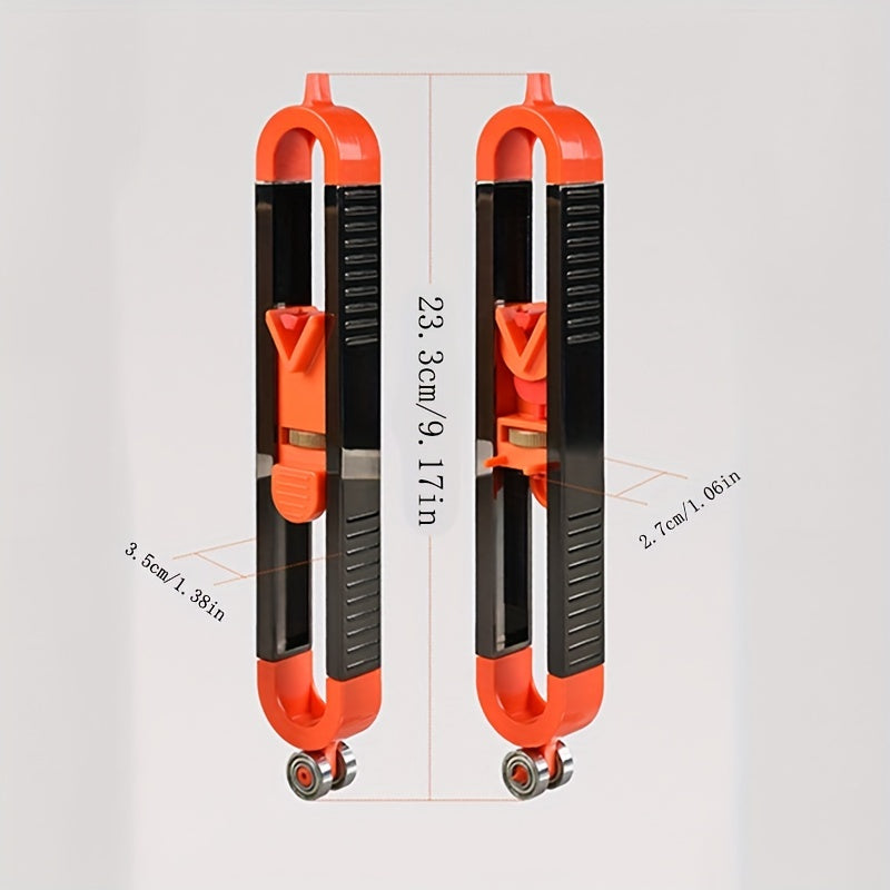 Accurate Woodworking Measurement Tool Set - Profile Scribing Ruler With Lock & Adjustable Irregularity Radian!