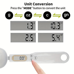 1pc 500g/0.1g Electronic Measuring Spoon Scale, Household Small Kitchen Electronic Scale, Weighing Spoon, Measuring Handheld Accessories Sca