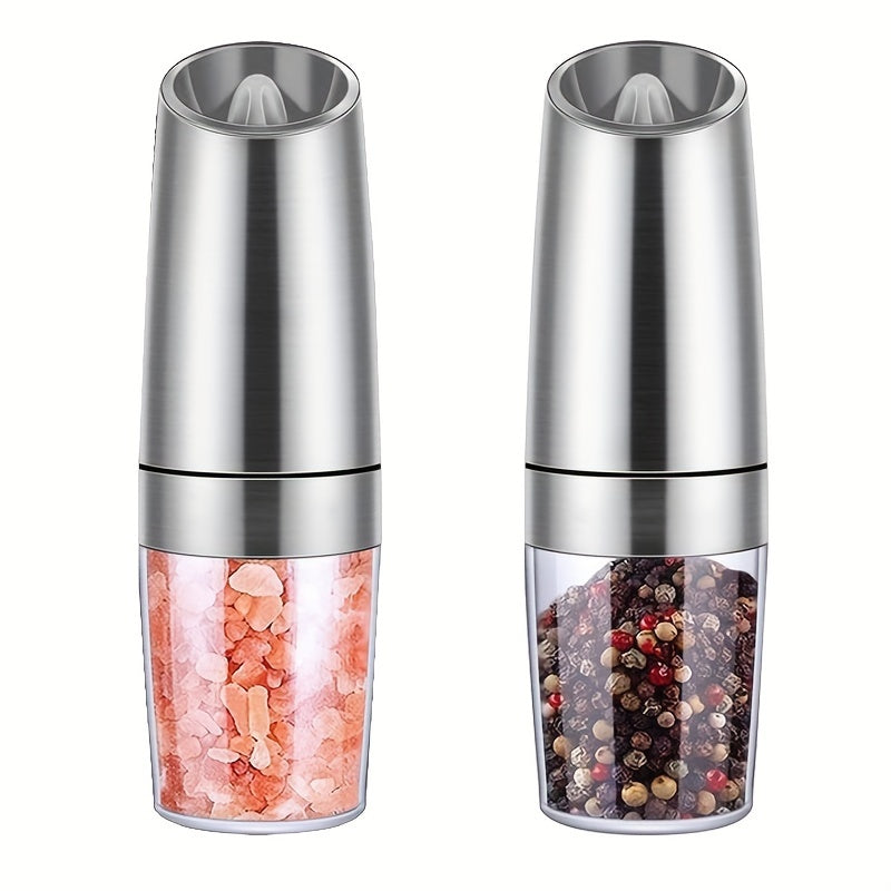 Electric Salt & Pepper Grinder Set with LED Lighting – Adjustable, One-Hand Operation, Modern Design, Ideal for Gifting (1/2pcs, AAA Battery