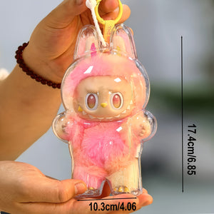 Suitable for all seasons, the LA-BU-BU 3rd generation transparent protective case comes with a clear display box and storage container, making it a creative gift for friends