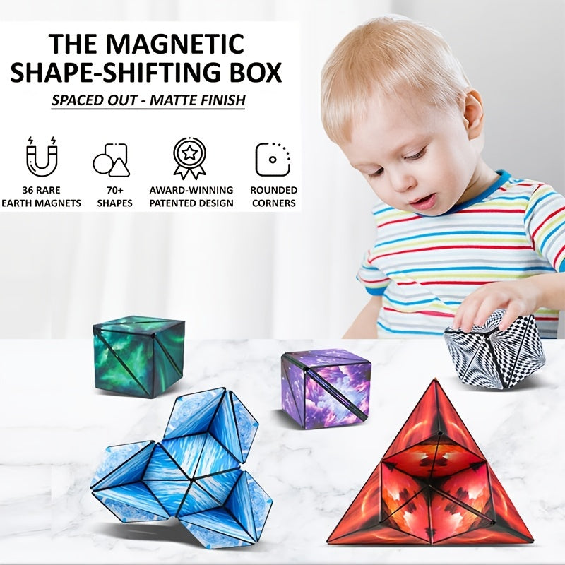 3D Magnetic Deformation Magnetic Solid Geometric Equation Capri Infinity Equation 36pcs High Magnetic Insulation Surface 4 In 1 Christmas、Ha