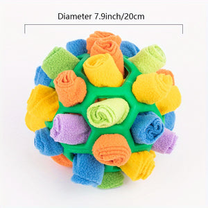 Interactive Dog Toy - Sniffing Ball for Hiding Treats - Rubber Puzzle Ball for Mental Stimulation