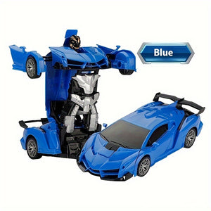 [Transforming Remote Control Car] 1:18 Scale Transforming Remote Control Car Robot - 360°Rotating Drifting, One-Button Deformation - Christmas Gift, Birthday Gift, Halloween Gift