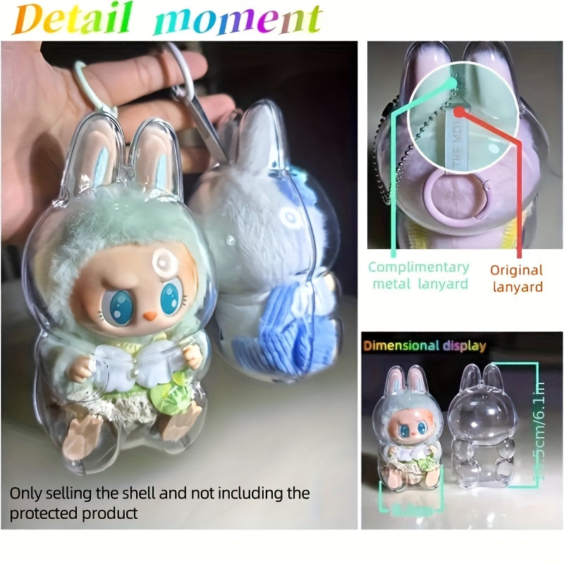 Protective Case - Dustproof Case - Display Box - 2024 Latest Labubu Sitting Party Protective Case - Transparent Display Box - 100% Dustproof, Ideal for POP Mart and Collectible Displays, Suitable for Ages 16+, Scrapbooking Storage