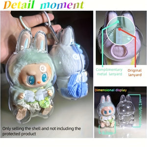 Protective Case - Dustproof Case - Display Box - 2024 Latest Labubu Sitting Party Protective Case - Transparent Display Box - 100% Dustproof, Ideal for POP Mart and Collectible Displays, Suitable for Ages 16+, Scrapbooking Storage