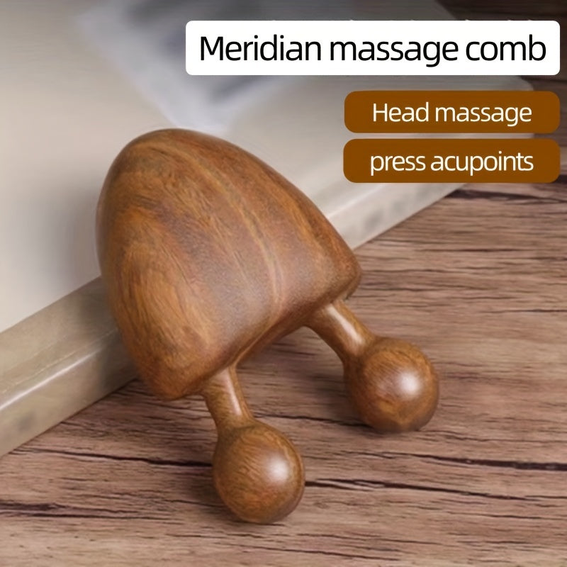 Sandalwood Nose & Face Massager - Eye Relief Tool, Battery-Free, Fragrance-Free
