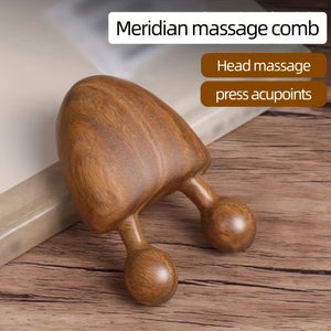 Sandalwood Nose & Face Massager - Eye Relief Tool, Battery-Free, Fragrance-Free