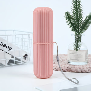 1pc Hypoallergenic Portable Travel Toothbrush Holder Set with Storage for Mouthwash and Toothpaste - Essential for Business Trips