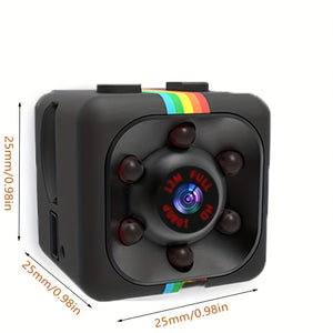 1pc HD Mini Camera with Night Vision, Motion Detection, and Audio Recording - Perfect for Home Security and Nanny Monitoring