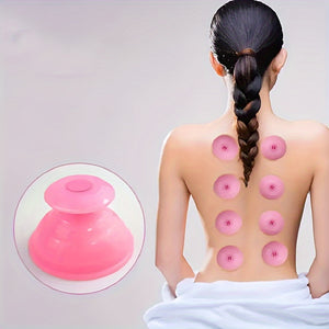 5pcs Portable Silicone Cupping Set for Deep Tissue Massage and Pain Relief