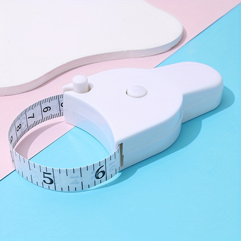 1pc, Soft Leather Three-Dimensional Waist Ruler Tape Measure for Fitness, Sewing, and Handmade Supplies - Automatically Shrinks and Measures