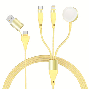 71inch Upgraded 3 In 2 USB C Cable For Apple Watch Charger Fast Charging Multi Charging Cable For IWatch&iPhone Charger Compatible With IWatch Ultra/SE/9/8/7/6/5/4/3/2/1& IPhone15/14/13/12/11/Galaxy S23