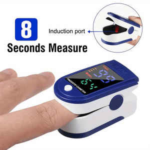 Fingertip Pulse Oximeter, Blood Oxygen Saturation Monitor (SpO2) With Pulse Rate Measurements And Pulse Bar Graph, Portable Digital Reading