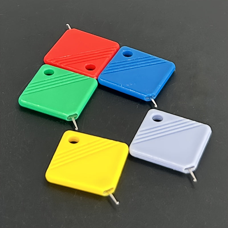 5pcs Automatic Sewing Needle Threader With Square Shaped Needle For Stitching And Sewing Color Random