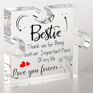 1pc, Friendship Gifts For Female Friends - Acrylic Puzzles, Best Gifts, Best Gifts For Work, Soul Sister Gifts For Women, Birthday Gift Ideas