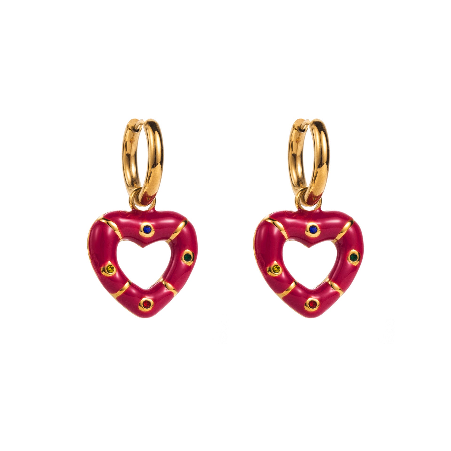 Stainless Steel NOT Tarnish Heart Shaped Earring For Women Gifts For Women