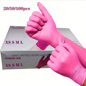 20/50/100pcs Disposable Nitrile Gloves, Waterproof, Latex Free, Powder Free And Durable, Suitable For Home And Kitchen Cleaning, Household C