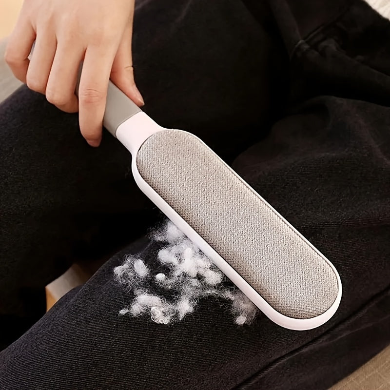 Reusable Dust Brush, Double-sided Pet Hair Remover, Manual Electrostatic Brush, Suitable For Cleaning Cats, Dogs, Clothes, Sofas, Furniture, Bedding, Carpets.