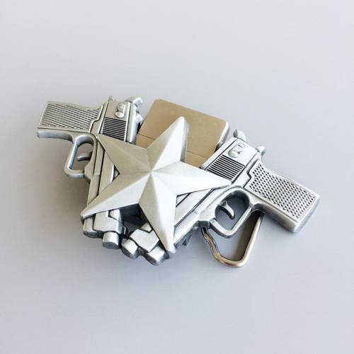 New Vintage Guns Star Lighter Belt Buckle US Local Shipping