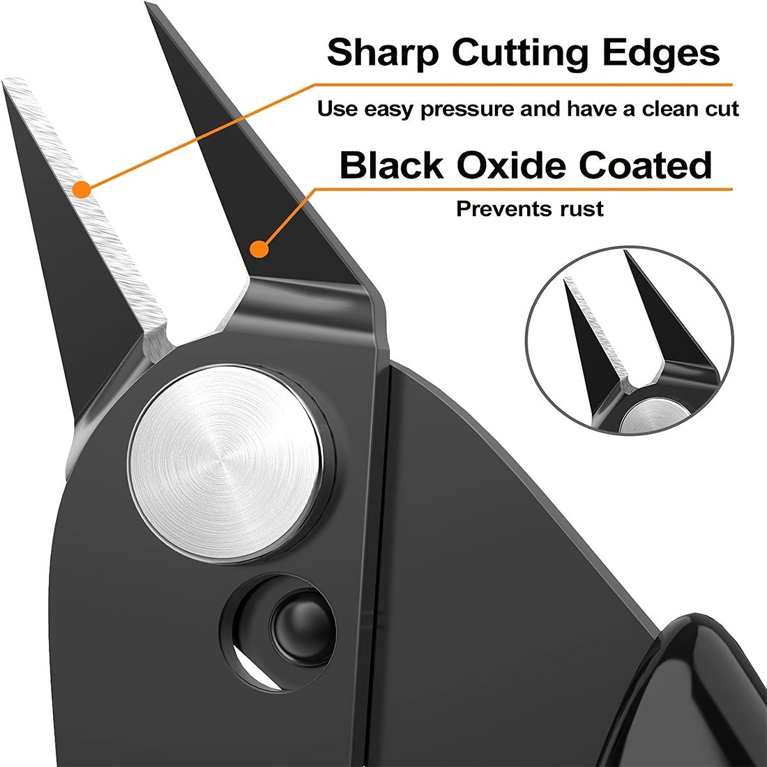 5-Inch Precision Wire Cutters & Zip Tie Cutters - Perfect for Jewelry Making, Electronics & Hobby Snips!